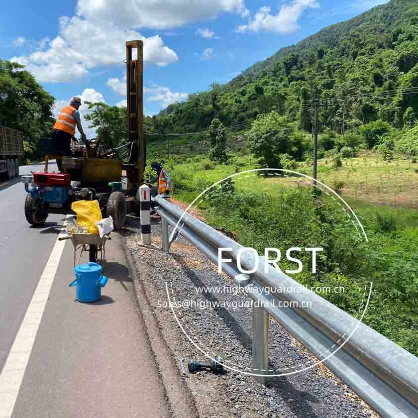 road guardrail beam