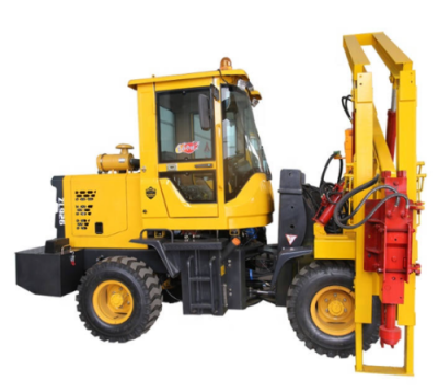 Сваебойник для ограждения шоссе