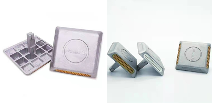 Todos os pinos de estrada em alumínio All aluminum Road stud